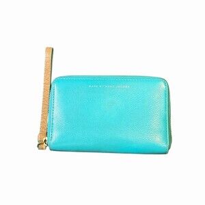Marc By Marc Jacobs Wallet Wristlet Blue Zip-Around